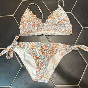 White floral bikini